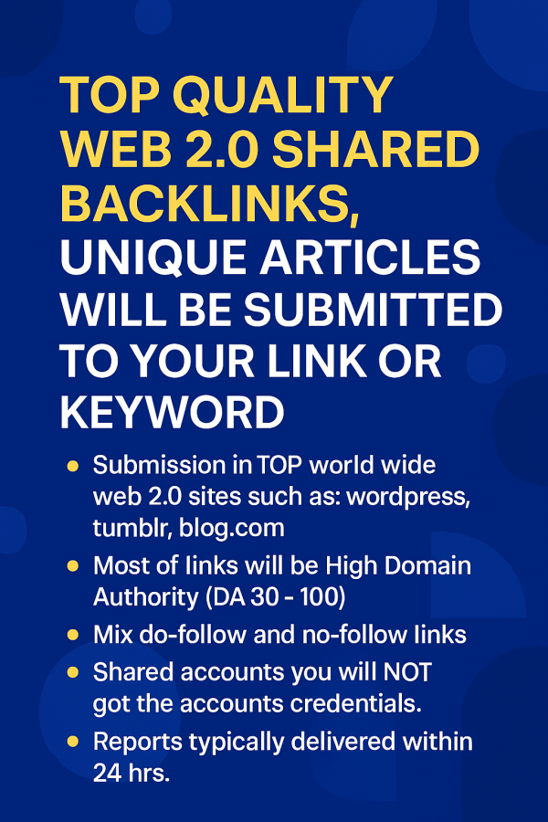 Web 2.0 blogs Shared Backlinks Web 2.0 blogs Shared Backlinks